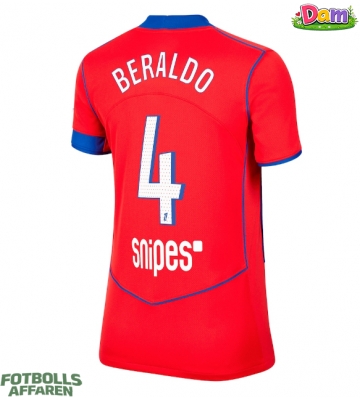 Paris Saint-Germain Lucas Beraldo #4 Tredje Tröja Kvinnor 2025-26 Kortärmad